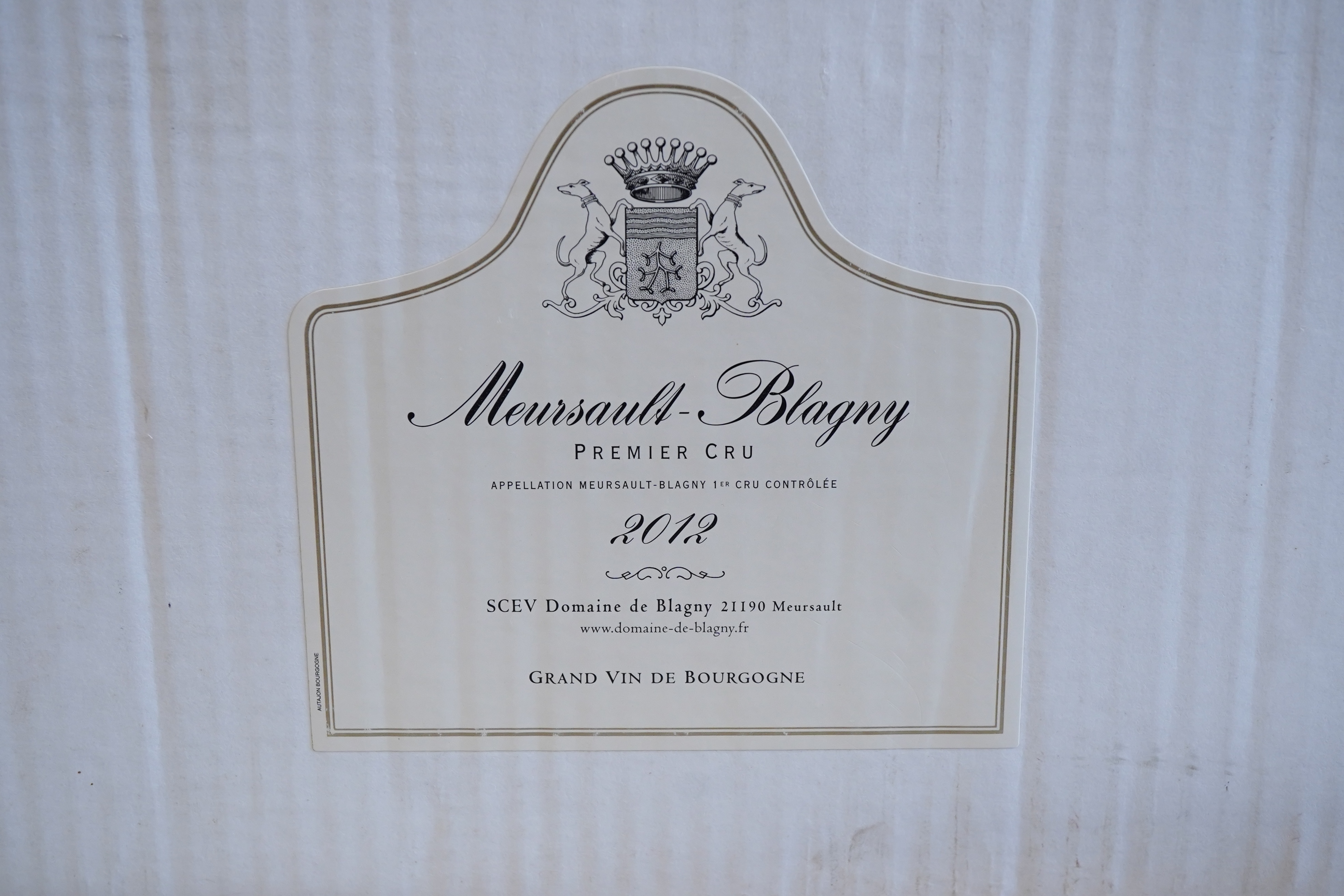Domaine Chapelle de Blagny, Meursault-Blagny Premier Cru, 2012